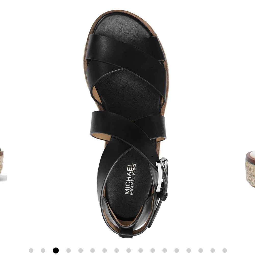 Michael Kors Espadrille black leather